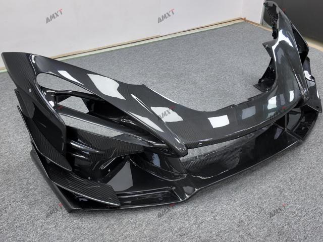 High Quality Fast Delivery Whole Sale Price Prepreg Dry Carbon Fiber GTR Senna Front Bumper Body Kits for McLaren 720S