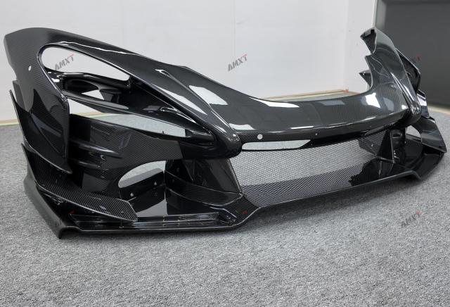 High Quality Fast Delivery Whole Sale Price Prepreg Dry Carbon Fiber GTR Senna Front Bumper Body Kits for McLaren 720S