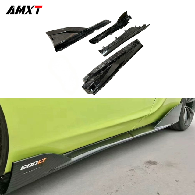 High Quality Fast Delivery Whole Sale Price Dry Carbon Fiber 600LT Side Skirt Body Kits for Mclaren 540-570S
