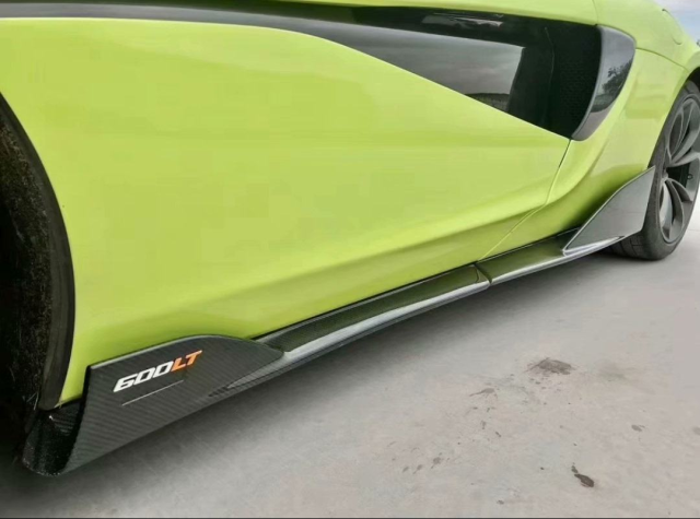 High Quality Fast Delivery Whole Sale Price Dry Carbon Fiber 600LT Side Skirt Body Kits for Mclaren 540-570S