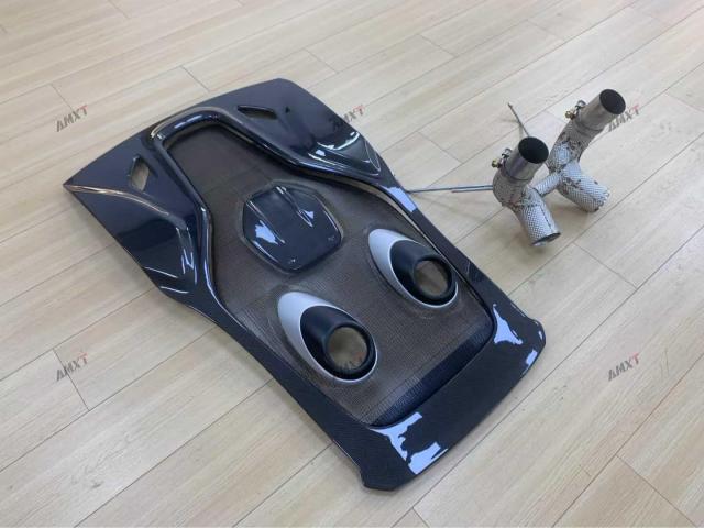 High Quality Fast Delivery Whole Sale Price Dry Carbon Fiber 600LT Engine Cover Exhaust Body Kits for Mclaren 540-570S