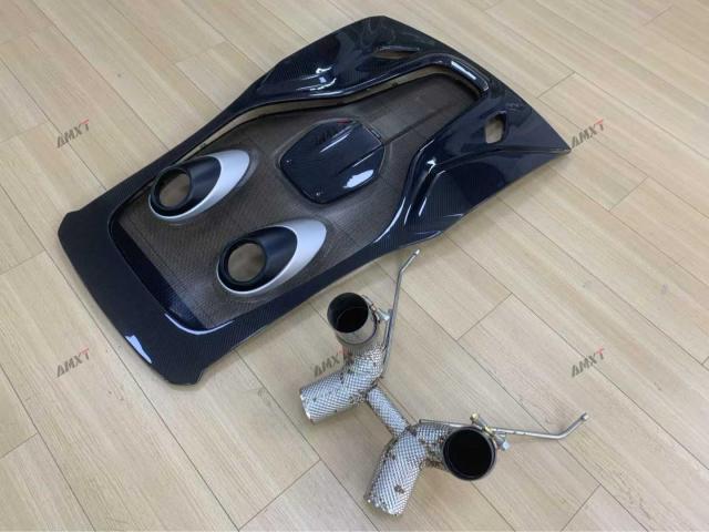 High Quality Fast Delivery Whole Sale Price Dry Carbon Fiber 600LT Engine Cover Exhaust Body Kits for Mclaren 540-570S