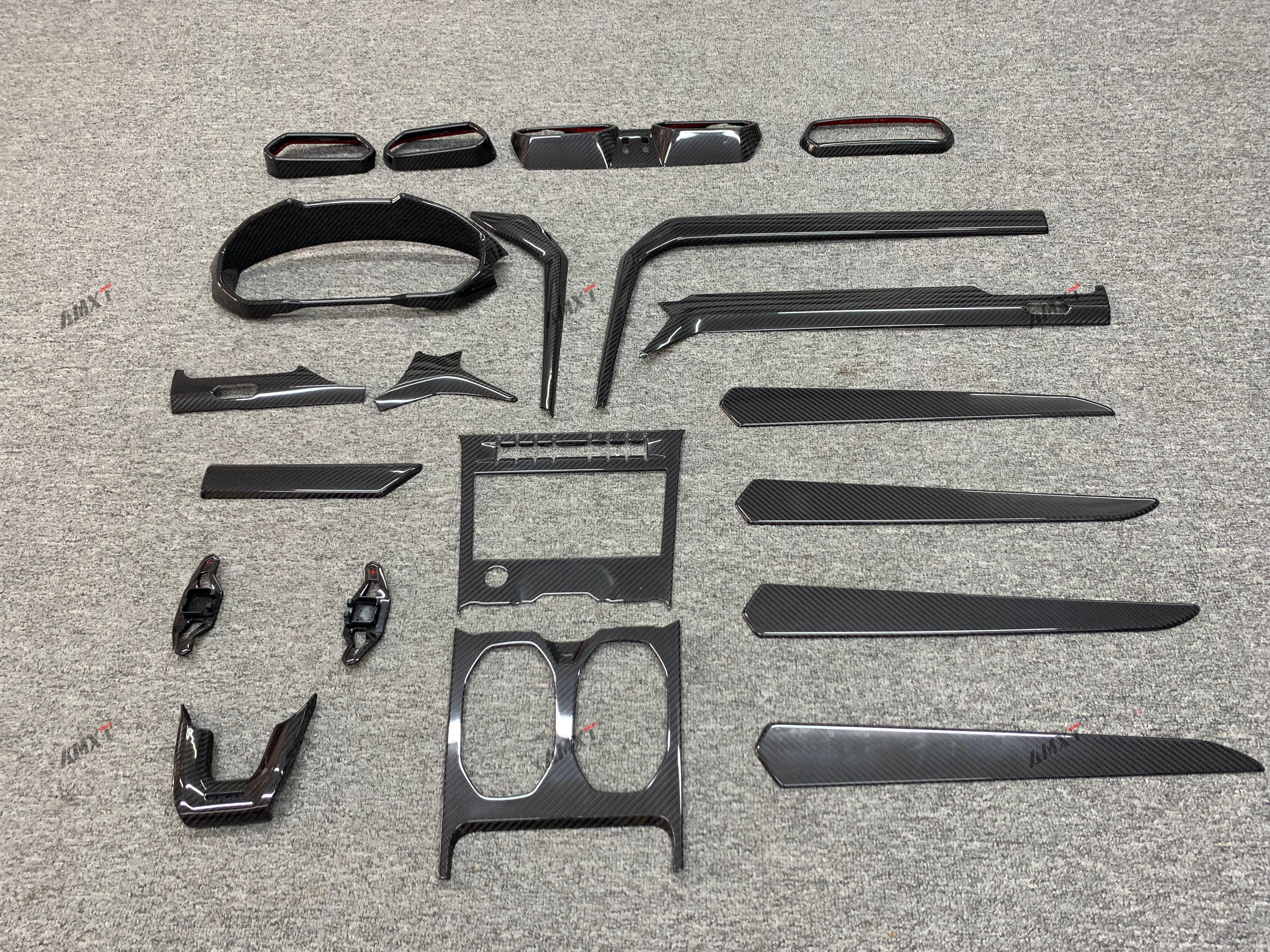 Urus Dry Carbon Fiber Interior Trims Vents Inside Panels Interior for Lamborghini Urus Car Accessories
