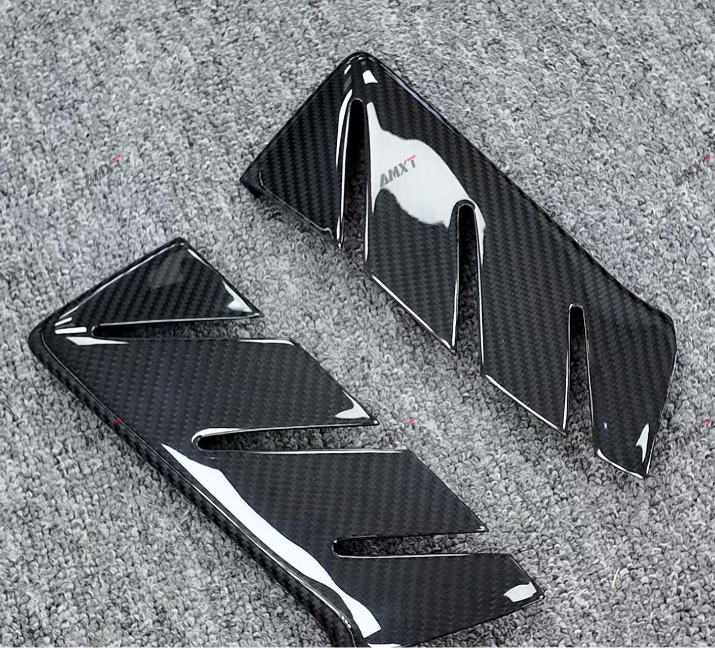 EVO RWD Upgrade OC Style Front Bumper Corner Guards High Quality Dry Carbon Fiber Body Kits for Lamborghini Huracan