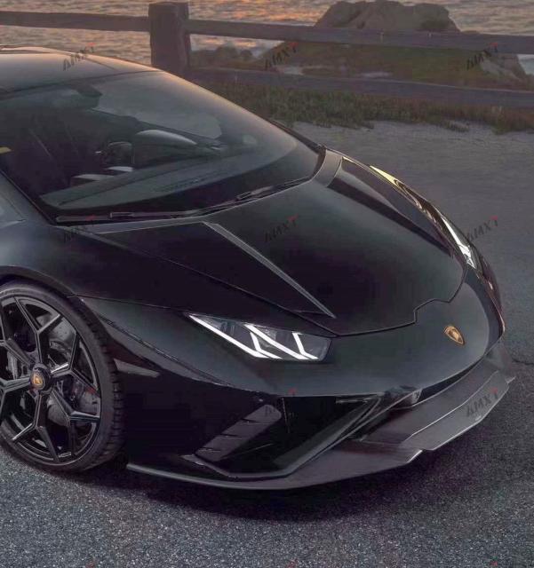 EVO RWD Upgrade OC Style Front Bumper Corner Guards High Quality Dry Carbon Fiber Body Kits for Lamborghini Huracan