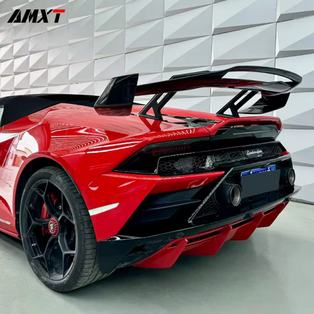 EVO STO Wing Spoiler Rear Wing High Quality Fast Delivery Dry Carbon Fiber Body Kits for Lamborghini Huracan