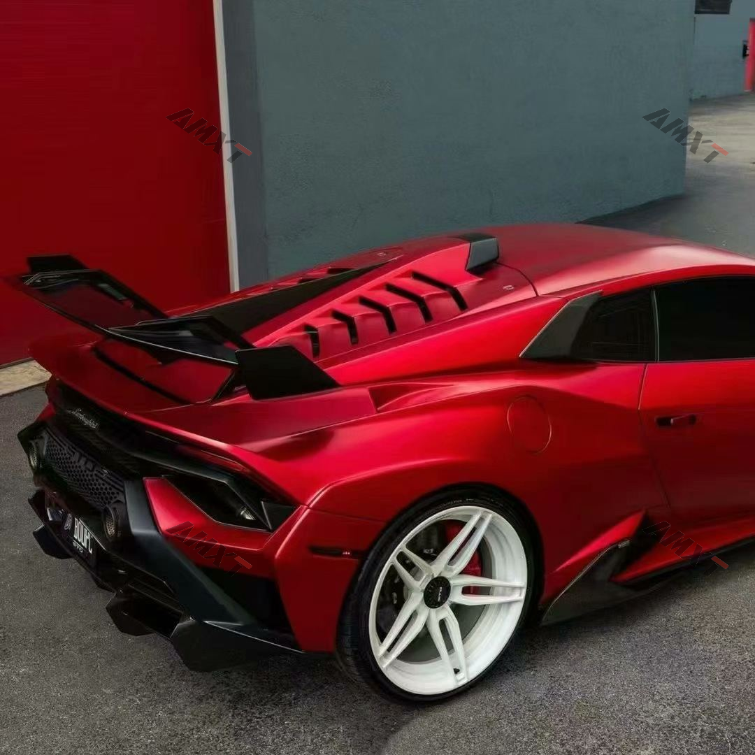 Dry Carbon Fiber Sto Upgrade V Style Body Kits for Lamborghini Huracan Front Lip Hood Vent Side Skirts Rear Windows Trims
