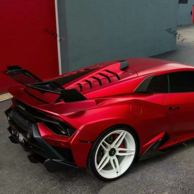 Dry Carbon Fiber Sto Upgrade V Style Body Kits for Lamborghini Huracan Front Lip Hood Vent Side Skirts Rear Windows Trims