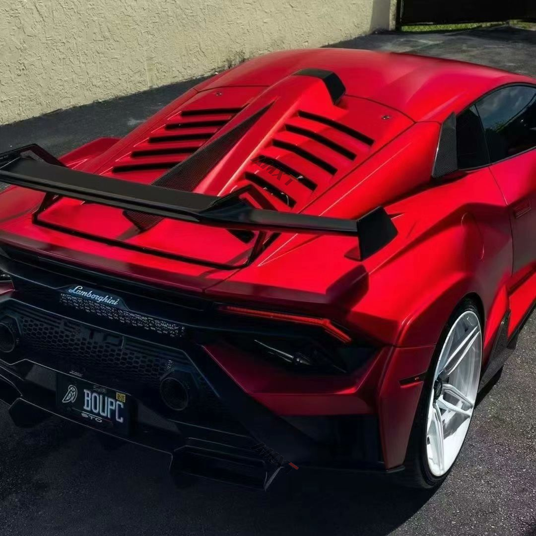 Dry Carbon Fiber Sto Upgrade V Style Body Kits for Lamborghini Huracan Front Lip Hood Vent Side Skirts Rear Windows Trims