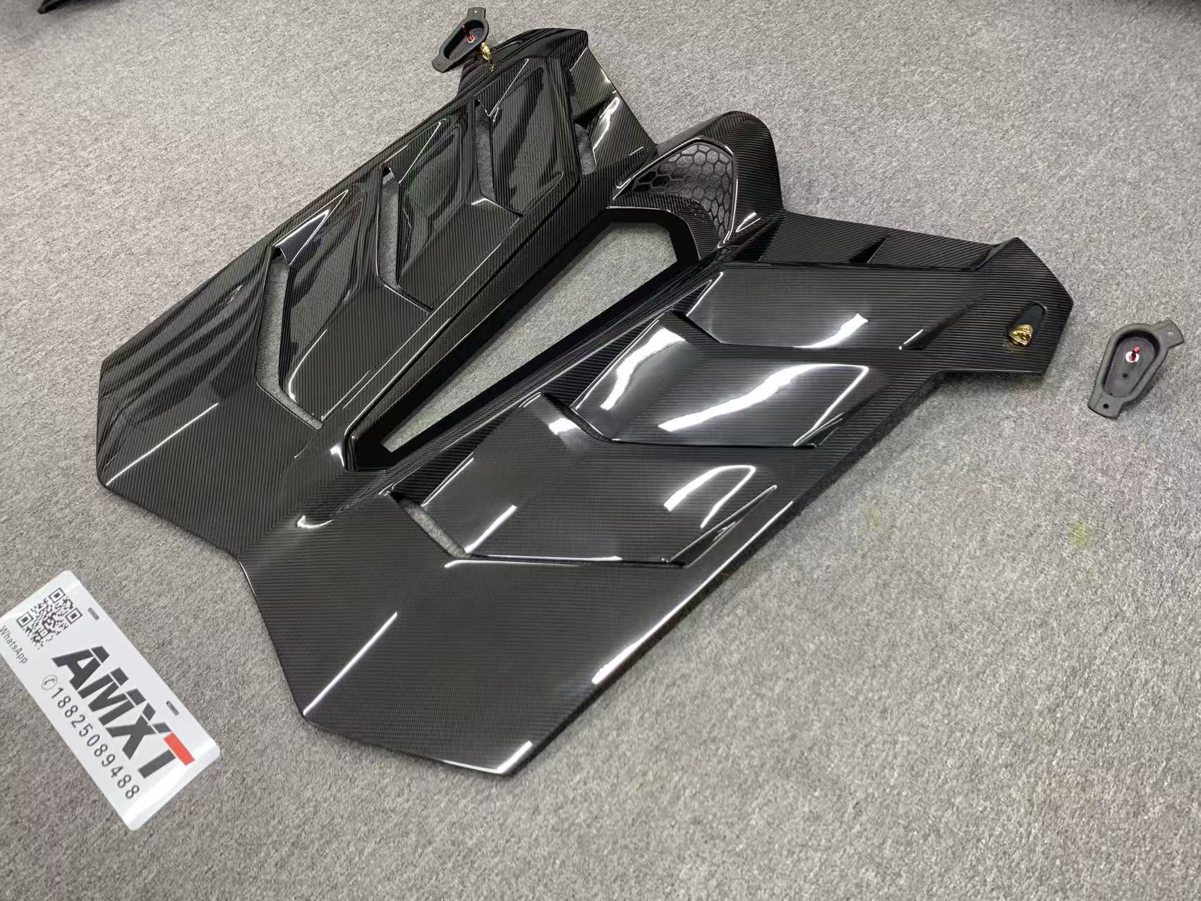 High Quality Fast Delivery Whole Sale Price Dry Carbon Fiber SVJ Style Engine Hood Body Kits for Lamborghini Aventador Car Hood