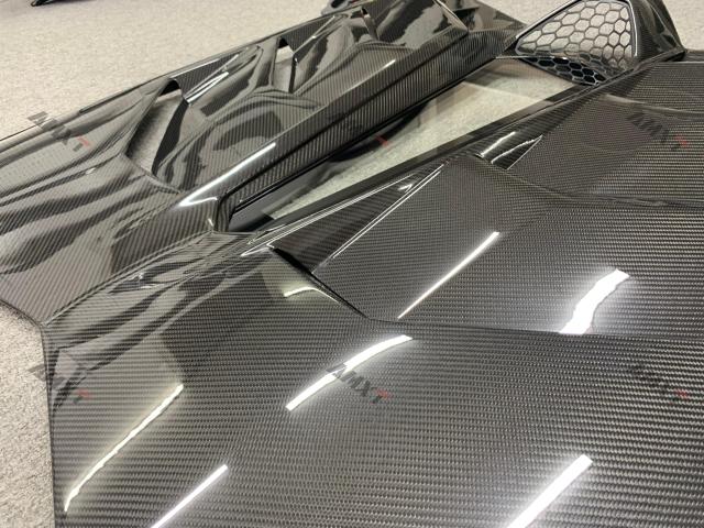 High Quality Fast Delivery Whole Sale Price Dry Carbon Fiber SVJ Style Engine Hood Body Kits for Lamborghini Aventador Car Hood