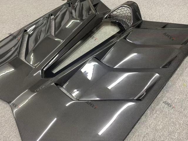 High Quality Fast Delivery Whole Sale Price Dry Carbon Fiber SVJ Style Engine Hood Body Kits for Lamborghini Aventador Car Hood