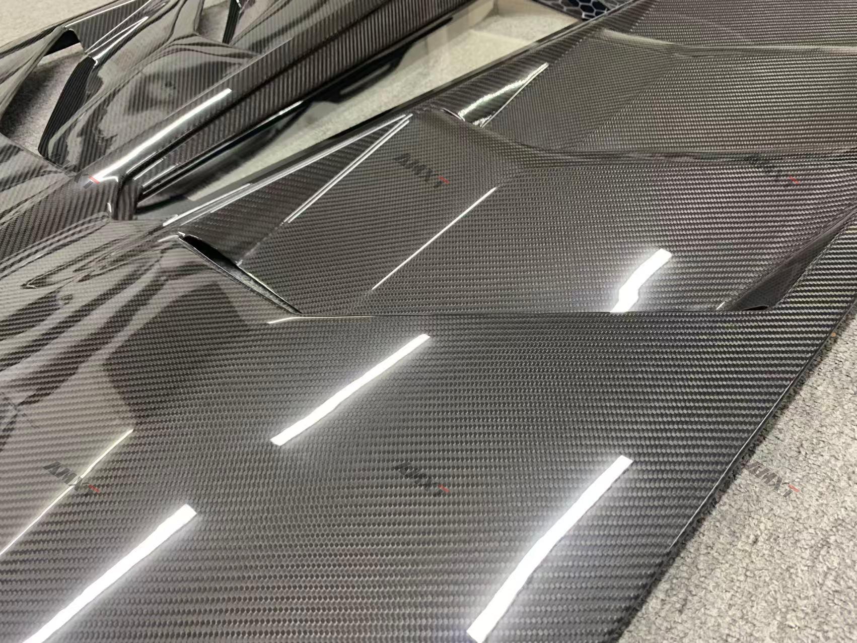 High Quality Fast Delivery Whole Sale Price Dry Carbon Fiber SVJ Style Engine Hood Body Kits for Lamborghini Aventador Car Hood