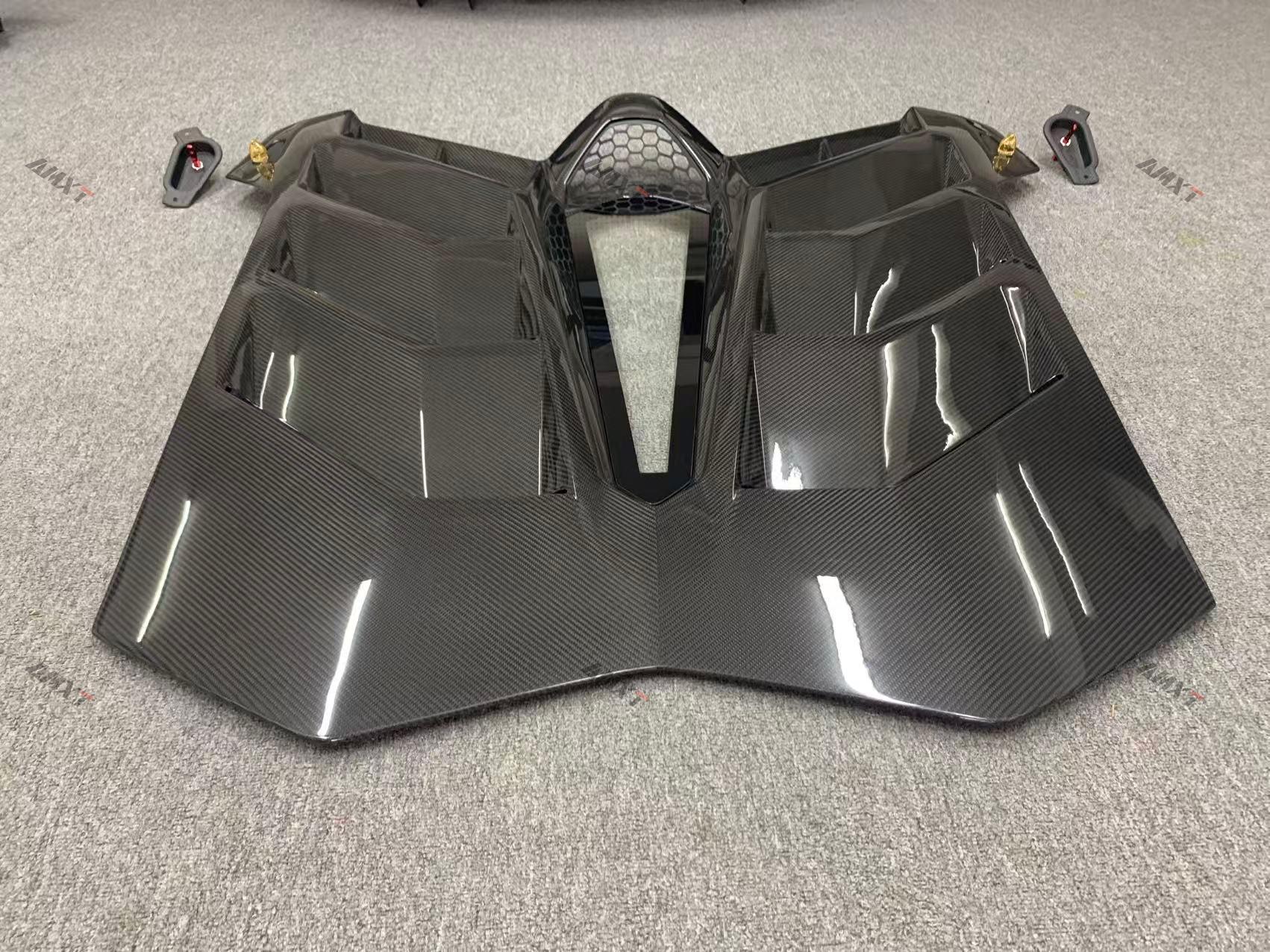 High Quality Fast Delivery Whole Sale Price Dry Carbon Fiber SVJ Style Engine Hood Body Kits for Lamborghini Aventador Car Hood
