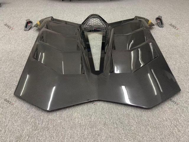 High Quality Fast Delivery Whole Sale Price Dry Carbon Fiber SVJ Style Engine Hood Body Kits for Lamborghini Aventador Car Hood