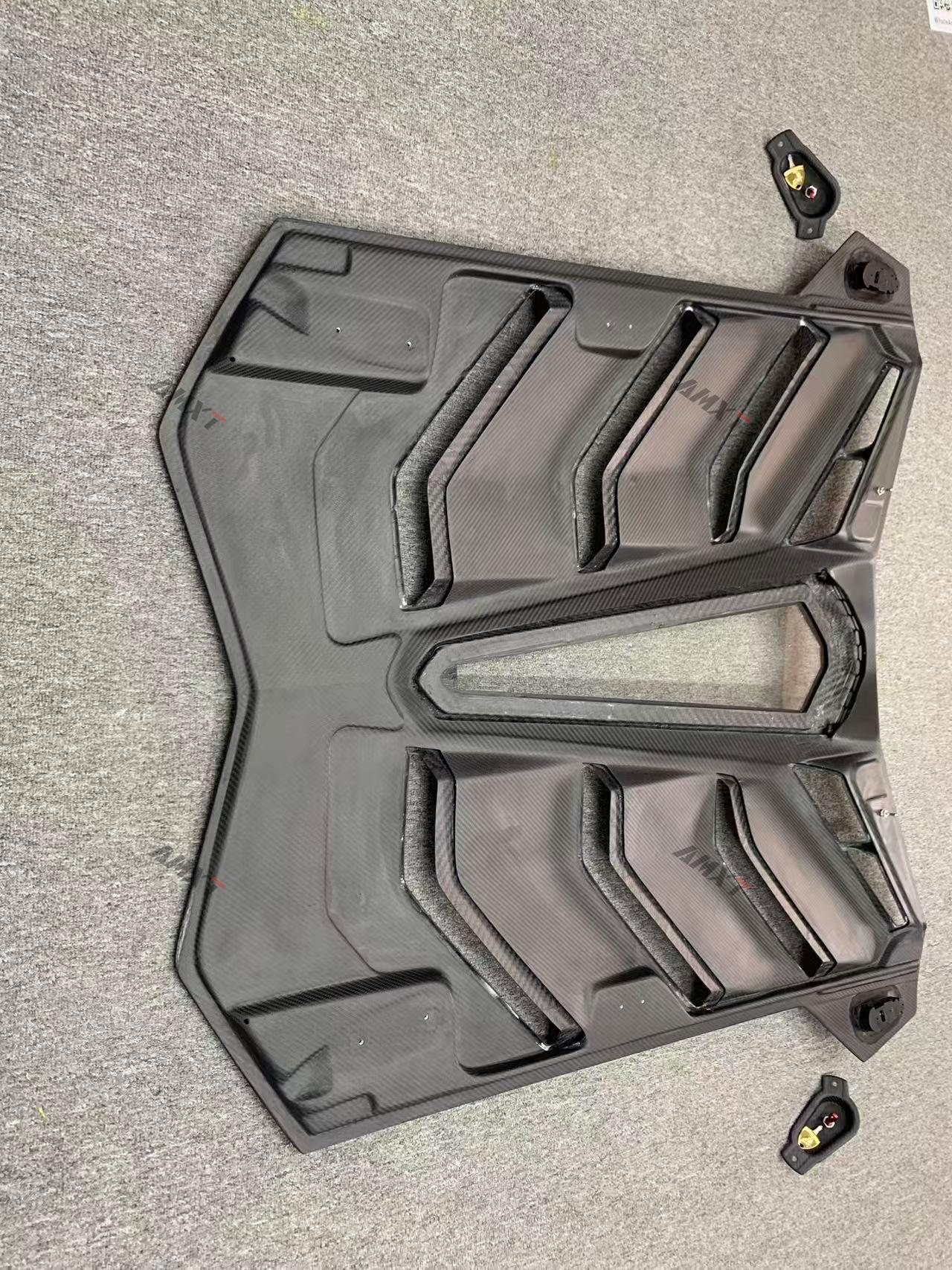 High Quality Fast Delivery Whole Sale Price Dry Carbon Fiber SVJ Style Engine Hood Body Kits for Lamborghini Aventador Car Hood