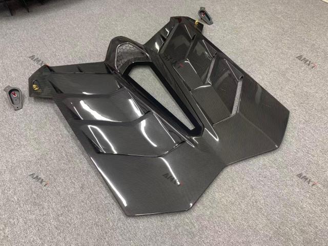 High Quality Fast Delivery Whole Sale Price Dry Carbon Fiber SVJ Style Engine Hood Body Kits for Lamborghini Aventador Car Hood