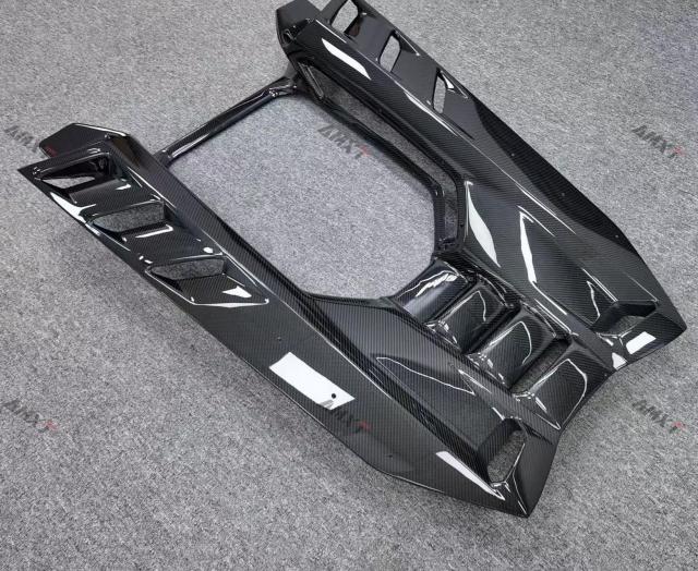 High Quality Whole Sale Price Prepreg Dry Carbon Fiber Duke Engine Cover Body Kits for Lamborghini Revuelto