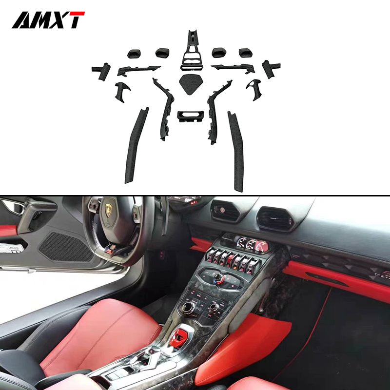 Dry Carbon Fiber EVO Interior Trims Cover Body Kits for Lamborghini Huracan LP580 610