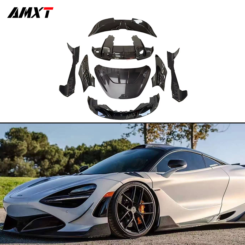 RYFT Body Kits for McLaren 720S Excellent Quality Prepreg Dry Carbon Fiber Front Lip Side Skirt Rear Diffuser Hood Fender