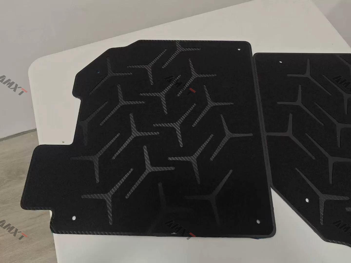 High Quality Fast Delivery Dry Carbon Fiber Floor Mats for Lamborghini Aventador LP700 Upgrade to SVJ Interior Parts
