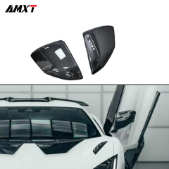 Dry Carbon Fiber Duke Side Mirror Cover Rear Mirror Cover for Lamborghini Revuelto