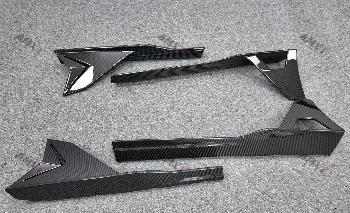 Good Fitment Dry Carbon Fiber Duke Side Skirts for Lamborghini Revuelto