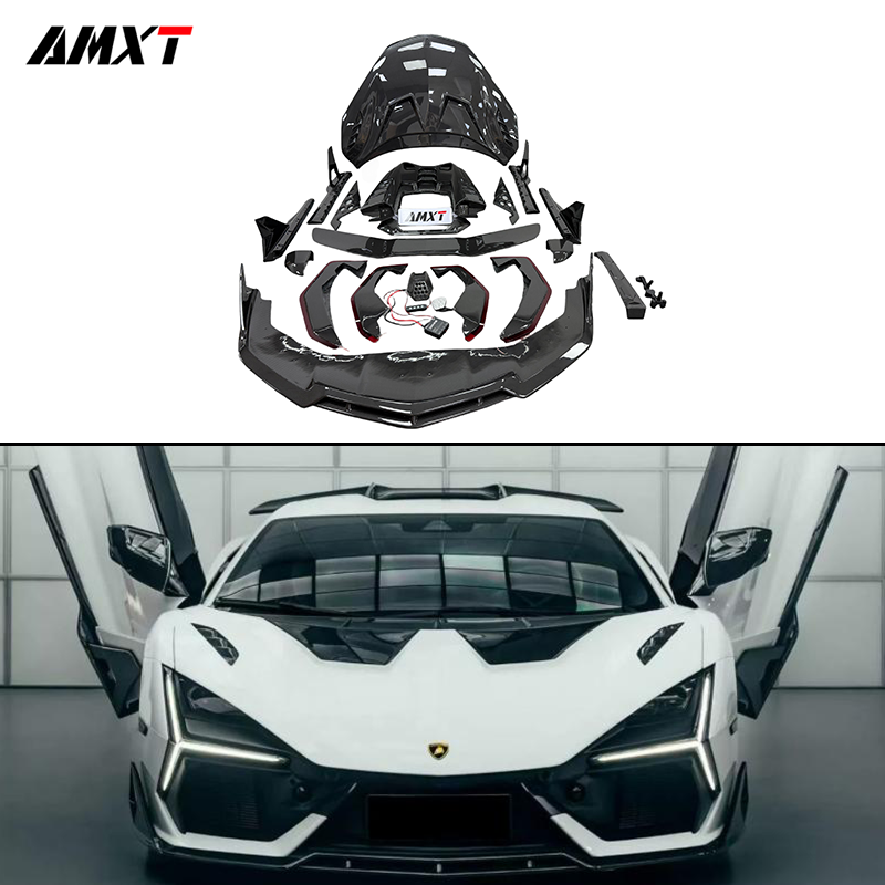 Dry Carbon Fiber Car Duke Body Kits for Lamborghini Revuelto