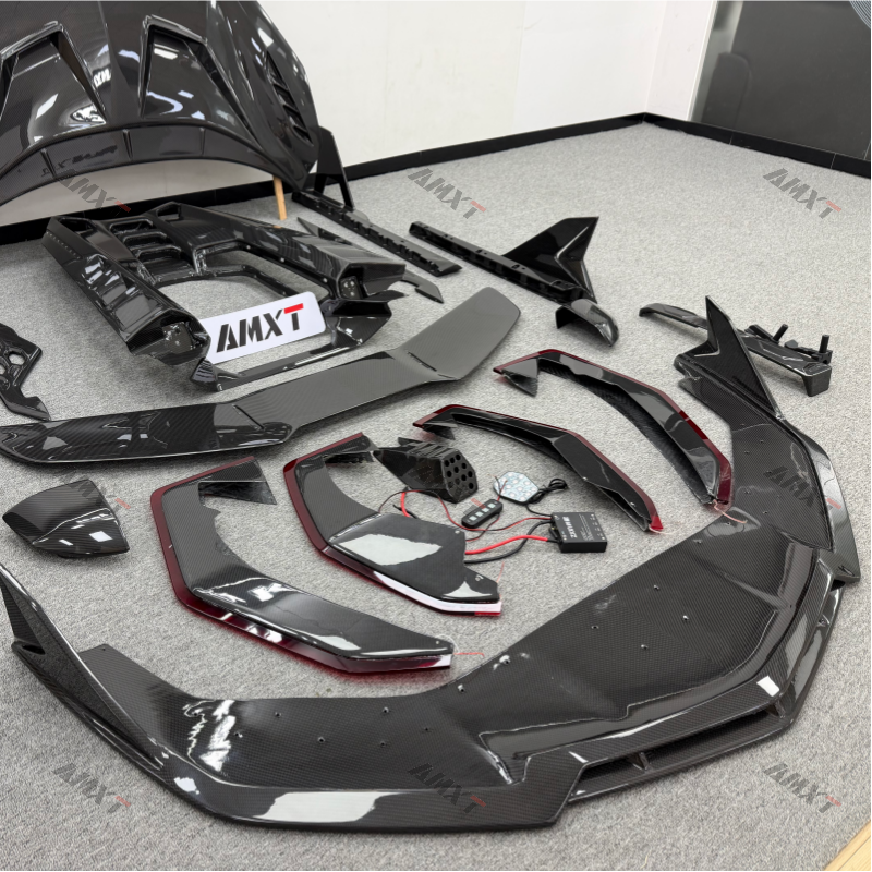 Dry Carbon Fiber Car Duke Body Kits for Lamborghini Revuelto