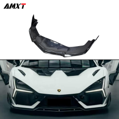 Dry Fiber DUKE Car Front Lip Front Bumper Lip for Lamborghini Revuelto Good Fitment