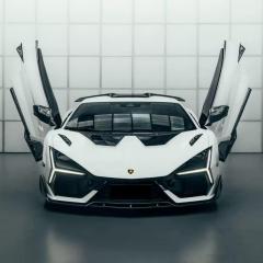 Dry Fiber DUKE Car Front Lip Front Bumper Lip for Lamborghini Revuelto Good Fitment