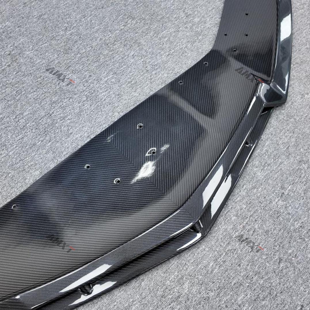 Dry Fiber DUKE Car Front Lip Front Bumper Lip for Lamborghini Revuelto Good Fitment