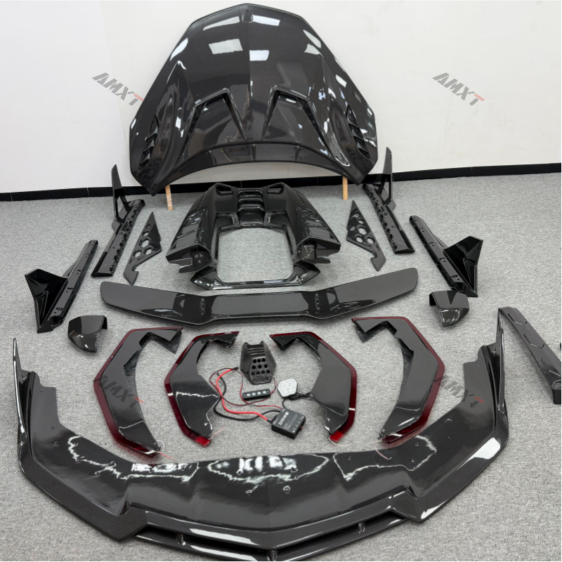 Dry Carbon Fiber Car Duke Body Kits for Lamborghini Revuelto