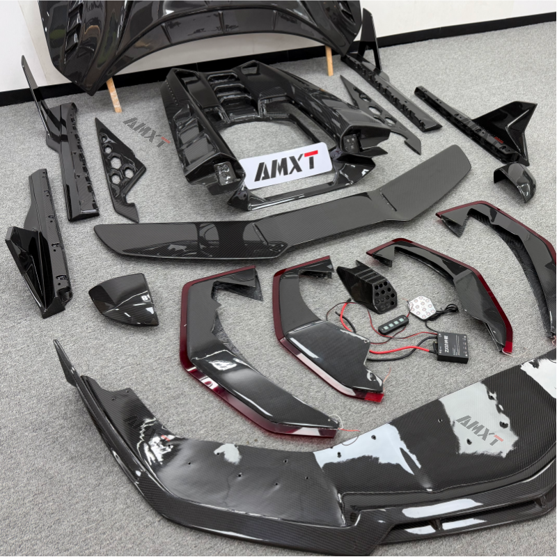 Dry Carbon Fiber Car Duke Body Kits for Lamborghini Revuelto