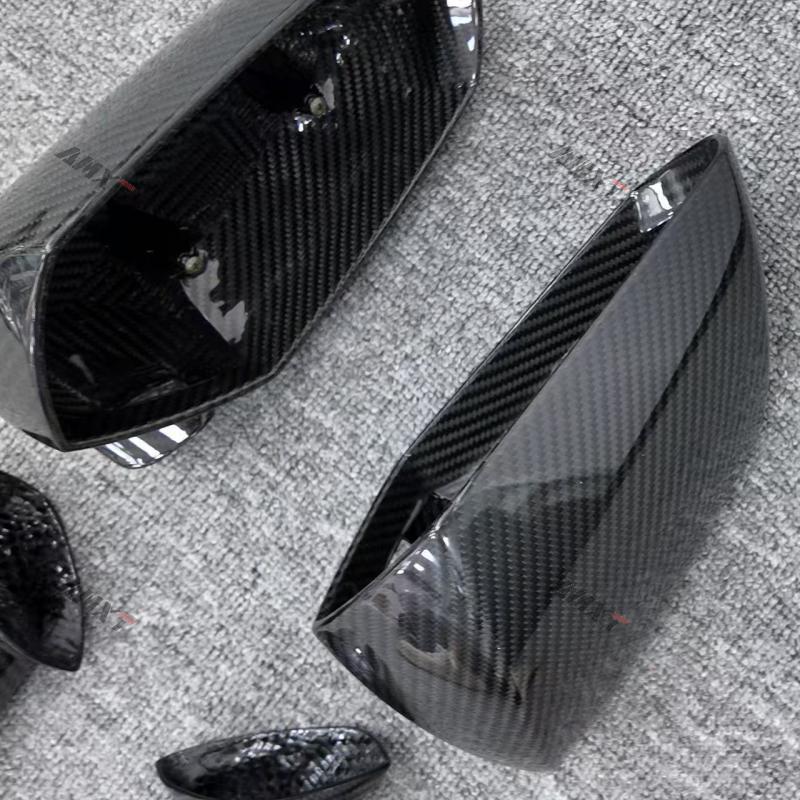 Dry Carbon Fiber Rearview Mirror Cover Shell Housing for Aventador S SVJ Roadster LP700 LP720 LP740 LP750 2017 2020
