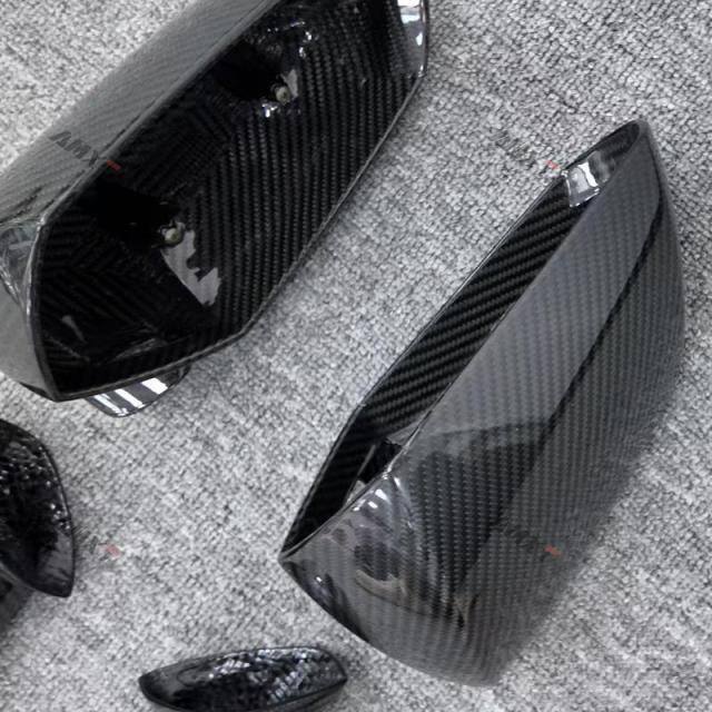 Dry Carbon Fiber Rearview Mirror Cover Shell Housing for Aventador S SVJ Roadster LP700 LP720 LP740 LP750 2017 2020