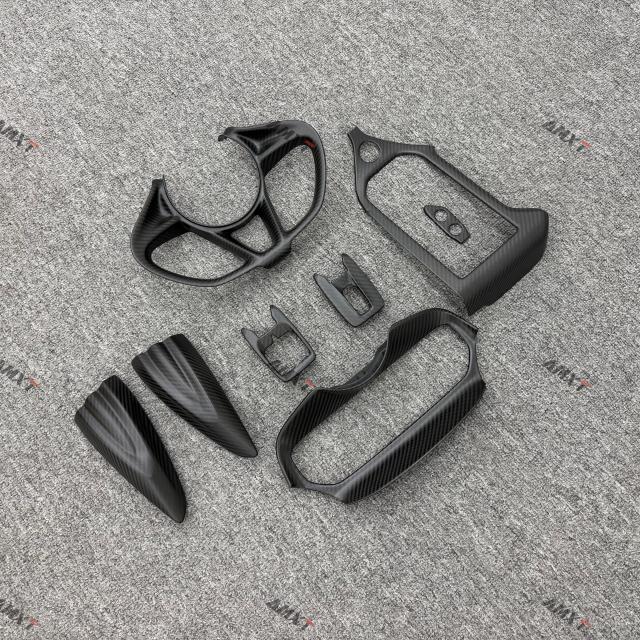 Dry Carbon Fiber Interior Parts Steering Wheel Cover Center Console Display Cover for Mclaren 750S
