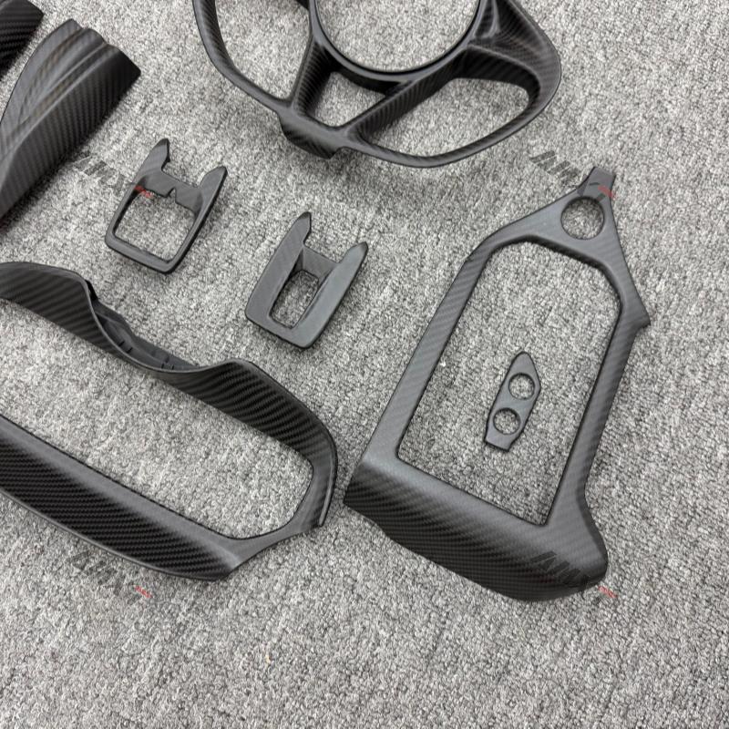 Dry Carbon Fiber Interior Parts Steering Wheel Cover Center Console Display Cover for Mclaren 750S