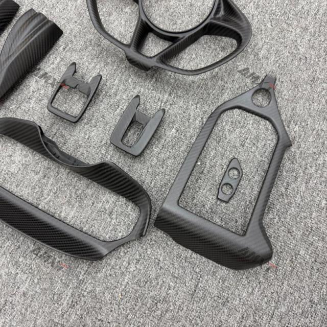 Dry Carbon Fiber Interior Parts Steering Wheel Cover Center Console Display Cover for Mclaren 750S