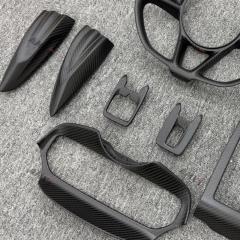 Dry Carbon Fiber Interior Parts Steering Wheel Cover Center Console Display Cover for Mclaren 750S
