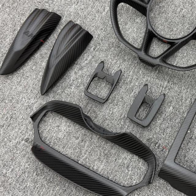Dry Carbon Fiber Interior Parts Steering Wheel Cover Center Console Display Cover for Mclaren 750S