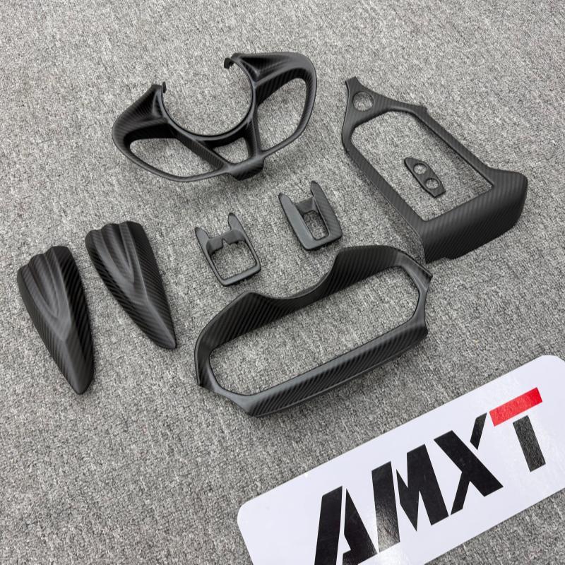 Dry Carbon Fiber Interior Parts Steering Wheel Cover Center Console Display Cover for Mclaren 750S