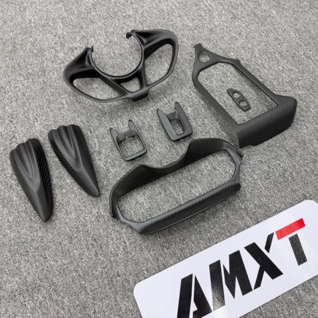 Dry Carbon Fiber Interior Parts Steering Wheel Cover Center Console Display Cover for Mclaren 750S