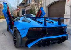 Dry Carbon Fiber SVJ Roof Scoop Vent Air Intake for Lamborghini Aventador S SV