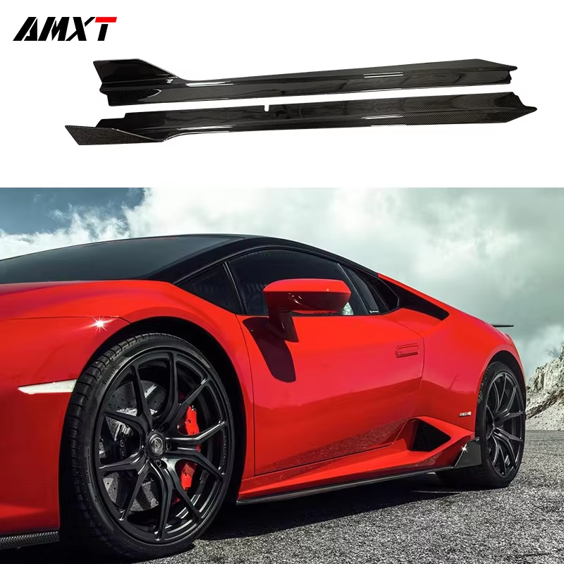 High Quality Fast Delivery Whole Sale Price Dry Carbon Fiber Vors Side Skirt Body Kits for Lamborghini Huracan LP580 LP610
