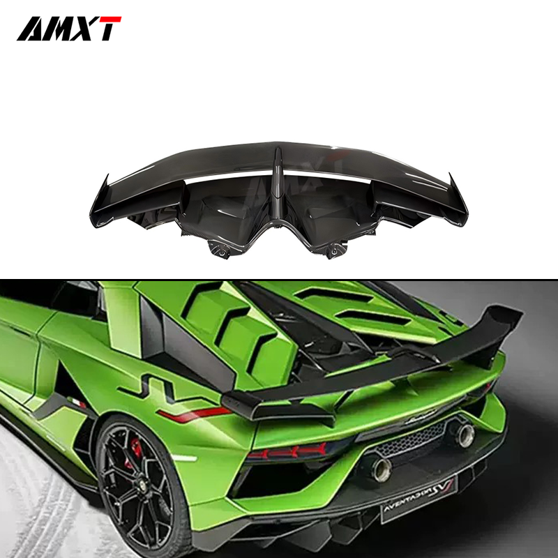 SVJ Style Spoiler Rear Wing High Quality Fast Delivery Dry Carbon Fiber Body Kits for Lamborghini Aventador