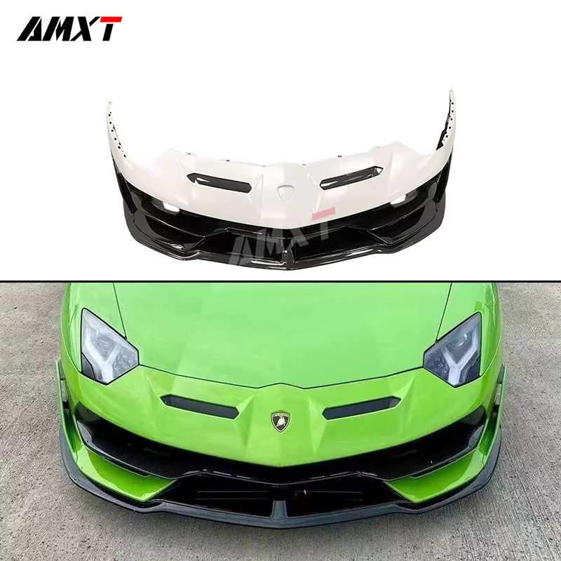 High Quality Fast Delivery Whole Sale Price Dry Carbon Fiber SVJ Front Bumper Body Kits for Lamborghini Aventador LP700/LP720S