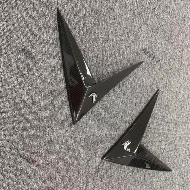 High Quality Dry Carbon Fiber Topcar Style Side Fender Vent Trim Carbon Black 100% Fittment Fast Delivery Whole Sale Price