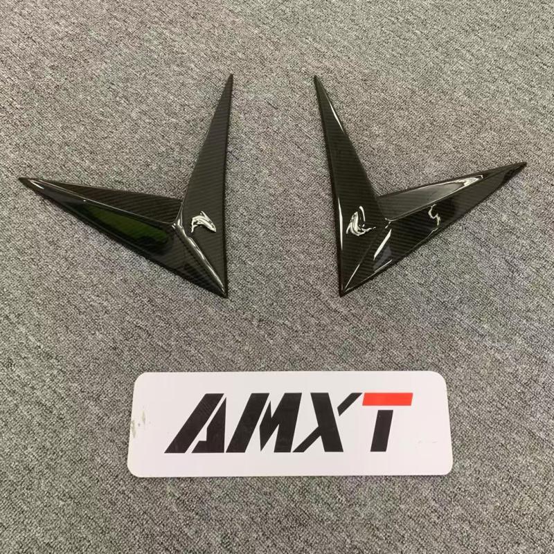 High Quality Dry Carbon Fiber Topcar Style Side Fender Vent Trim Carbon Black 100% Fittment Fast Delivery Whole Sale Price