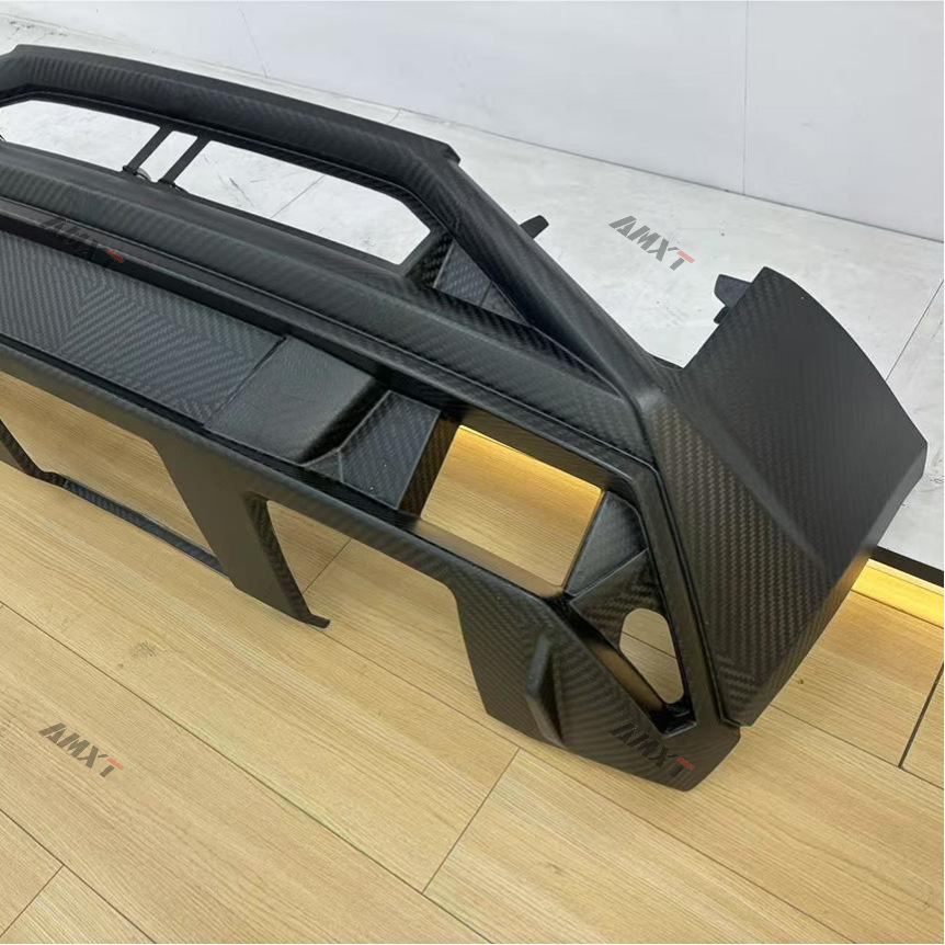 New High Quality Dry Carbon Fiber Car Rear Bumper for Gallardo-Bolt-On Installation Carbon Black 100% Fitment 2008-2013